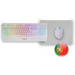 Mars Gaming Bundle MCP-124 Teclado + Rato + Tapete Branco
