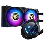 GIGABYTE AORUS WATERFORCE X II 240 Kit de Refrigeração Líquida 240mm com 2x Ventoinhas ARGB DAISY-CHAIN e LCD