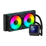 Abysm Gaming Oceanic 240 Black Kit de Refrigeração Líquida ARGB com LCD 2.8