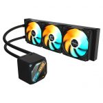 GIGABYTE GAMING 360 360mm Refrigeração líquida com 3 ventoinhas deslizantes ARGB Daisy-Chain