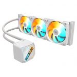 GIGABYTE GAMING 360 ICE 360 mm com refrigeração líquida e 3 ventoinhas ARGB, branco, DAISY-CHAIN