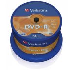 Verbatim 4.7GB DVD-R 16x Matt Silver Surface Cake 50 - 43548