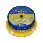 Verbatim DVD+RW 4.7Gb 4x Spindle 25 Advanced Serl - 43489