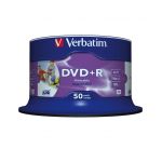 Verbatim DVD+R 4.7Gb 16x Spindle 50 Advanced Azo Printable - 43512