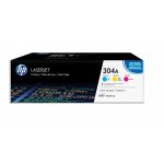 HP 304A Tricolor CF372AM - Pack 3x