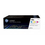 HP 128A Tricolor CF371AM - Pack 3x