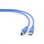 Gembird Cabo A/B 3m Azul USB 3.0 - CCP-USB3-AMBM-10