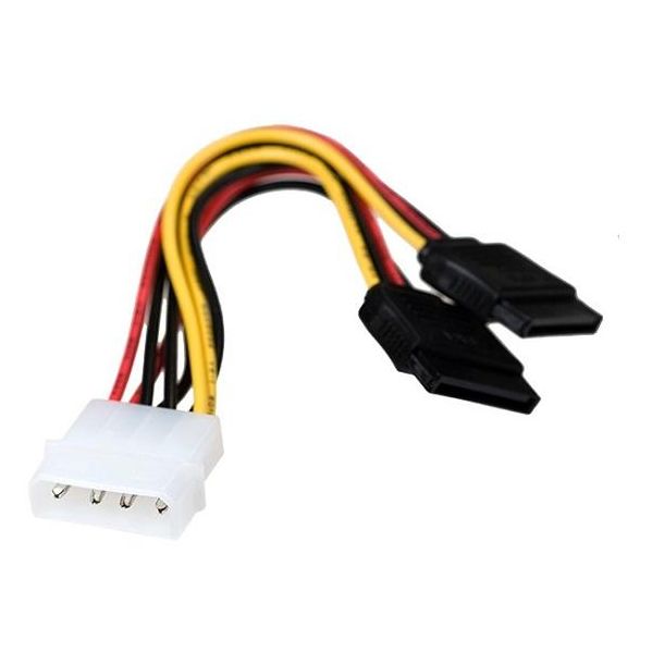 Gembird Cabo de Alimentação Molex para 2x SATA de 15cm - CC-SATA-PSY ...