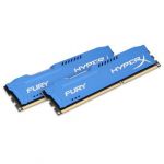 Memória RAM Kingston 16GB HyperX Fury Blue (2x 8GB) DDR3 1600Mhz PC3-12800 CL10 - HX316C10FK2/16