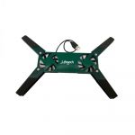 Lifetech Notebook Stand Flexible Green USB LFNBS003