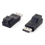 Equip Display Port to miniDisplayPort Adapter M/F Black - 118916