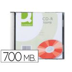 Q-connect CD-R Capacidade 700mb Duracao 80min Velocidadee 52x Caixa Slim - Kf00419