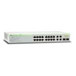 Allied Telesis 16 Port Fast Ethernet WebSmart Switch with 4 uplink ports (2 x 10/100/1000T and 2 x SFP-10/100/1000T Combo ports) - AT-FS750/20-50