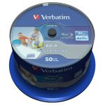 Verbatim BD-R Blu-Ray 25GB 6x Speed DL Wide Printable pack 50un