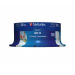 Verbatim BD-R Blu-Ray 25GB 6x Speed DL Wide Printable Pack 25