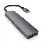 SATECHI Hub Type-C Slim Multi-Port Adapter 4K Cinzento