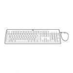 HP USB BFR with PVC Free IT Keyboard/Mouse Kit - 631362-B21