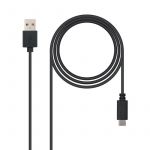 Nanocable Cable USB Tipo C a USB A Macho/Macho Black 1m - 10.01.2101