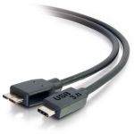 C2G Cabo USB USB Tipo C 24 pinos (M) Micro-USB Tipo B 10 pinos (M) 1 m ( USB 3.0/ USB 3.1 ) preto - 88862