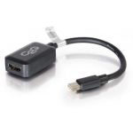 C2G Mini DisplayPort to HDMI Adapter Converter Cabo DisplayPort HDMI de 19 pinos (F) Mini DisplayPort (M) 20 cm preto - 84313