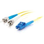 C2G LC-ST 9/125 OS1 Duplex Singlemode PVC Fiber Optic Cable (LSZH) Cabo patch modo singular LC (M) ST modo único (M) 2 m - 85596