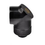 Thermaltake Pacific G1/4 90 Degree Adapter - Black - CL-W052-CU00BL-A