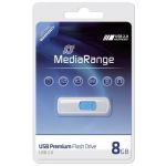 Mediarange 8GB with Slide Mechanism Blue USB 2.0 - MR971