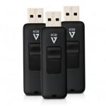 V7 4GB Flash Drive Usb 2.0 Black - VF24GAR-3PK-3E