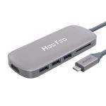 HooToo HT-UC001B Shuttle USB 3.1 Type-C Hub HDMI - SD Card Reader - 3x USB 3.0 Space Grey
