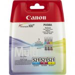 Tinteiro Canon CLI-521 CMY 2934B010 Multipack