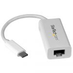 Startech USB Type C To Gigabit Adapter Card W White -US1GC30W