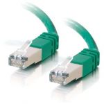 C2G Cat5e Booted Shielded (STP) Network Patch Cable 10 m Green