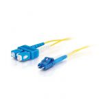 C2G LC-SC 9/125 OS1 Duplex Singlemode PVC Fiber Optic Cable (LSZH) 7m