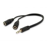 Equip Audio Split Cable Macho x1 para Fêmea x2 - 147941