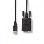 Nedis Conversor USB A para RS232 0 9m - CCGW60852BK09
