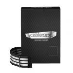 CableMod RT-Series Asus ROG/Seasonic Sleeved Kit Black/White - CM-PRTS-FKIT-NKKW