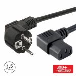 Cabo Alimentação Div Schuko Macho 3P / Iec C13 Fêmea 90º 1.5M
