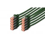 cabo de rede Digitus Professional 0.25m Cat6 S/FTP (S-STP) Verde