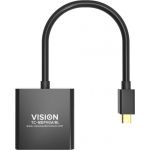 Vision Professional - Cabo para monitor - Mini DisplayPort (M) para HD-15 (VGA) (M) - preto - TC-MDPVGA/BL