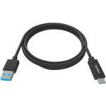 VISION 1m Black USB-C to USB-3.0A Cable - TC 1MUSBCA/BL