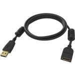 VISION 2m Black USB 2.0 extension cable - TC 2MUSBEXT/BL