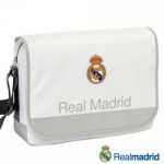Bolsa Tira-Colo para Notebook 15-16 " Fútbol Real Madrid C.F. Blanco (Super Acolchado)