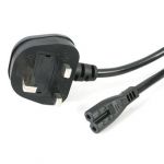 Startech Cabo de Alimentação Bs 1363 Macho - C7 Fêmea (1 M) Preto - PXTNB2SUK1M