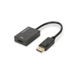 Digitus Cabo Adaptador DisplayPort para HDMI M/F 0.2m Black