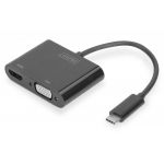 Digitus Adaptador USB-C para HDMI/VGA - DA-70858