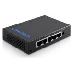 Linksys Switch de Rede LGS105 1000 Mbit/s Preto/Azul - LGS105-EU-RTL
