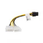 Cabo Adaptador de Alimentação 2x Molex p/ 6-Pin GPU - CA-HD6P-10CU-0015