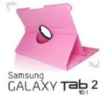Samsung Galaxy TAB2 10.1 P5100 P5110 Capa Rotativa 360º Rosa