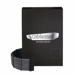 CableMod Kit de Cabos Sleeved PRO ModMesh C-Series RMi & RMx Carbon - CM-PCSR-FKIT-NKC-R
