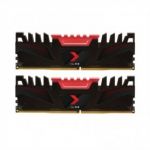Memória RAM PNY 16GB XLR8 DDR4 3200Mhz (2x 8GB) PC4-25600 Black - MD16GK2D4320016AXR